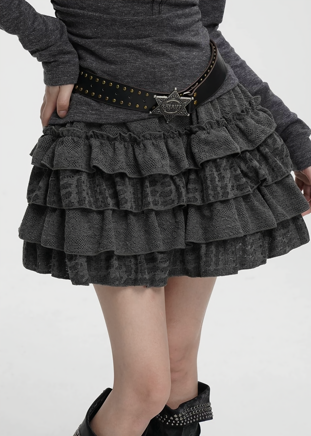 FRILL TIER MINI SKIRT / LG1426