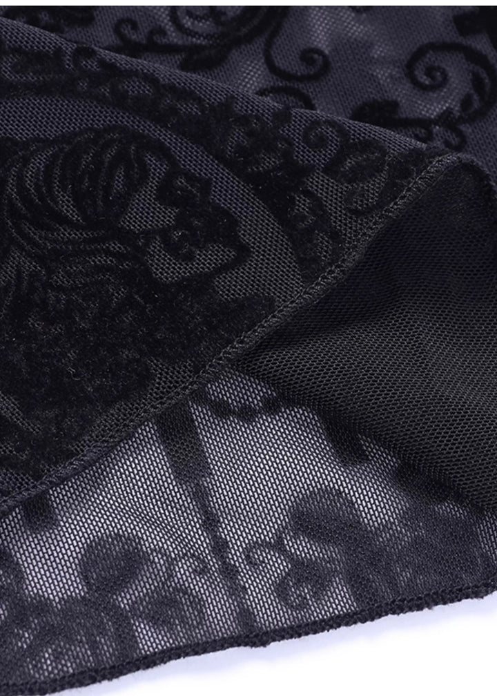 레이스 플레어 see-through pants / LG1188_e4r