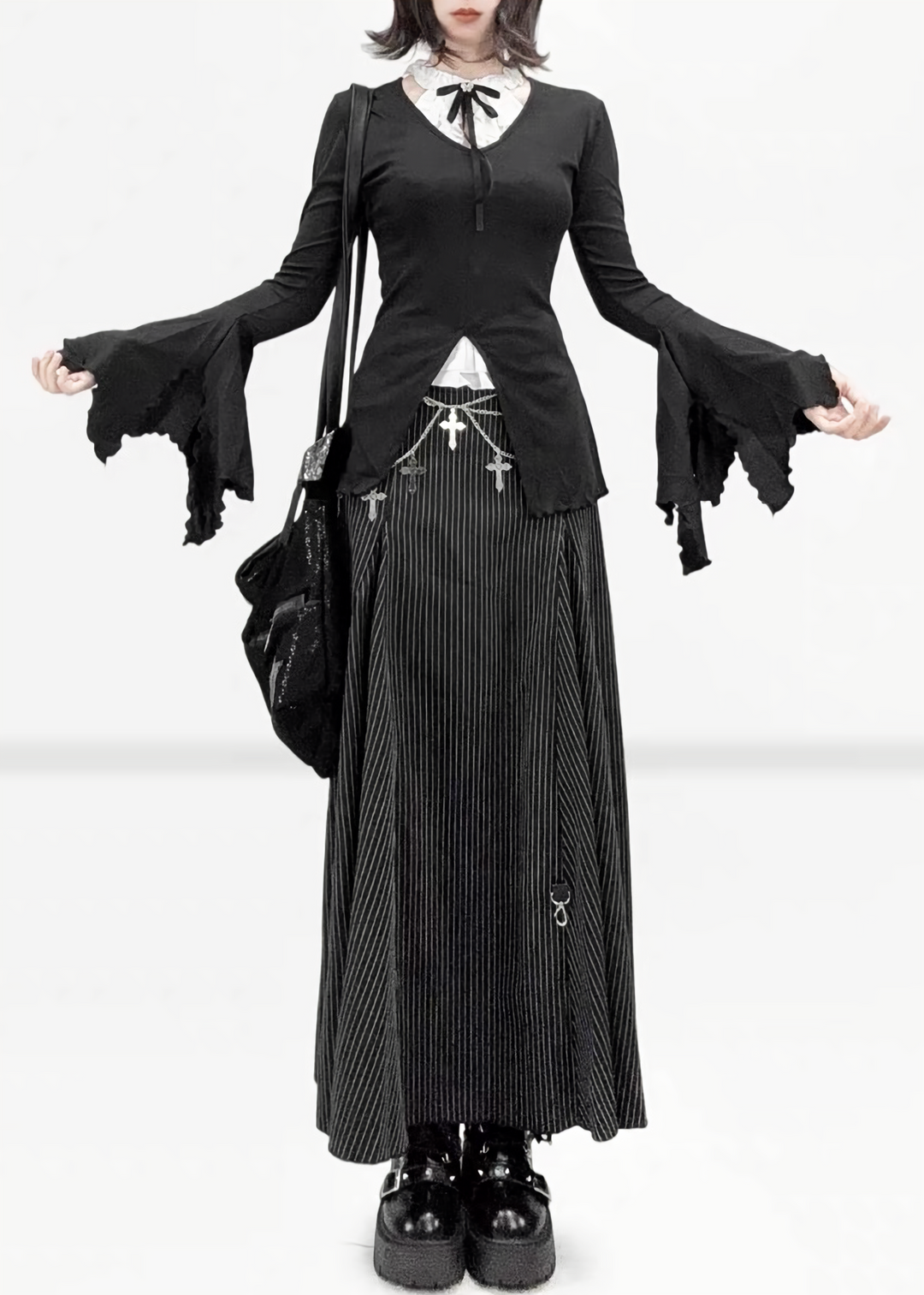 DARK LAYERED GOTHIC TOPS / LG1695