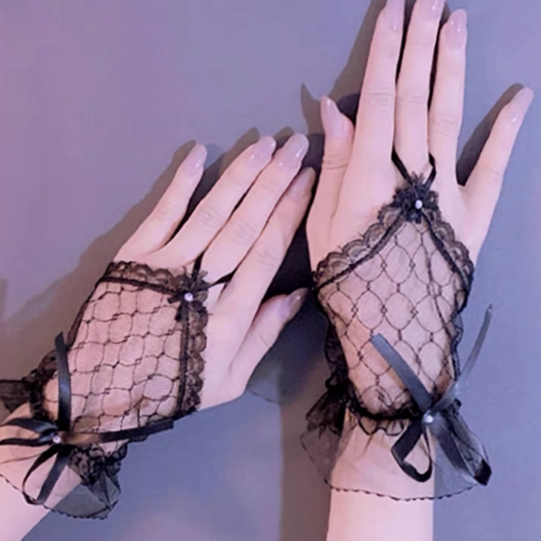 RIBBON LACE HAND COVER / V1178