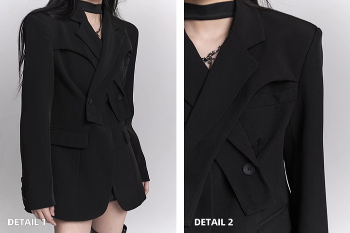 black suit jacket / LG1102