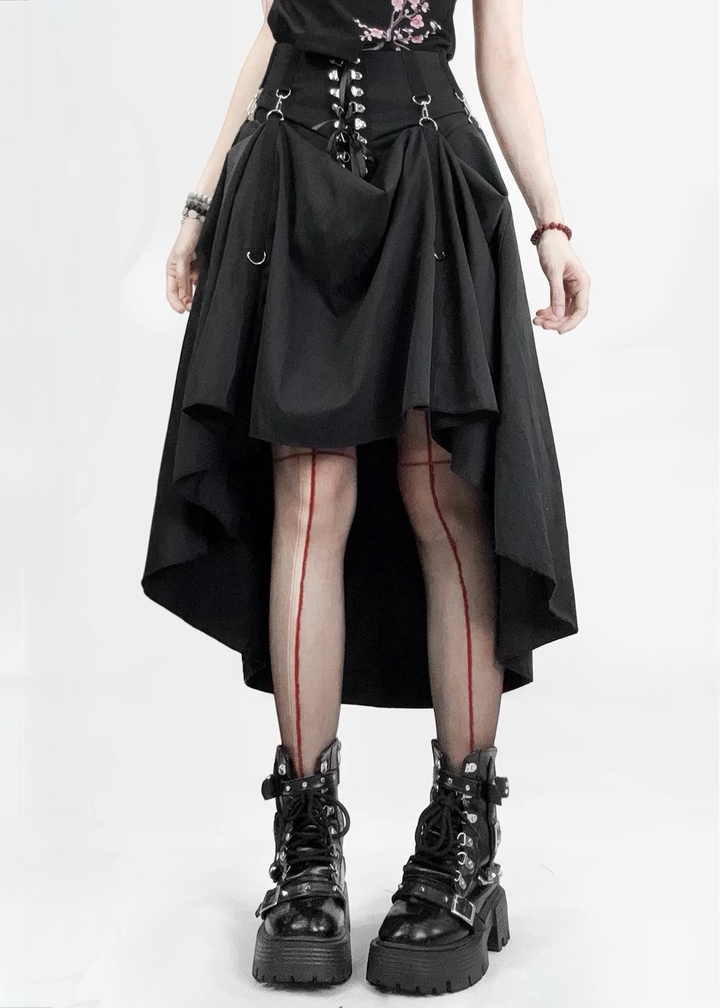DRAPE HIGH WAIST SKIRT / LG1578