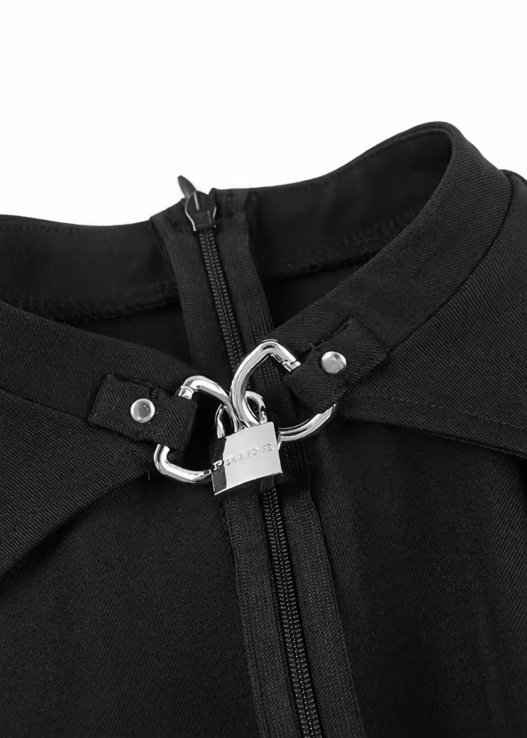 GOTHIC PADLOCK CUTOUT MINI DRESS / LG1733