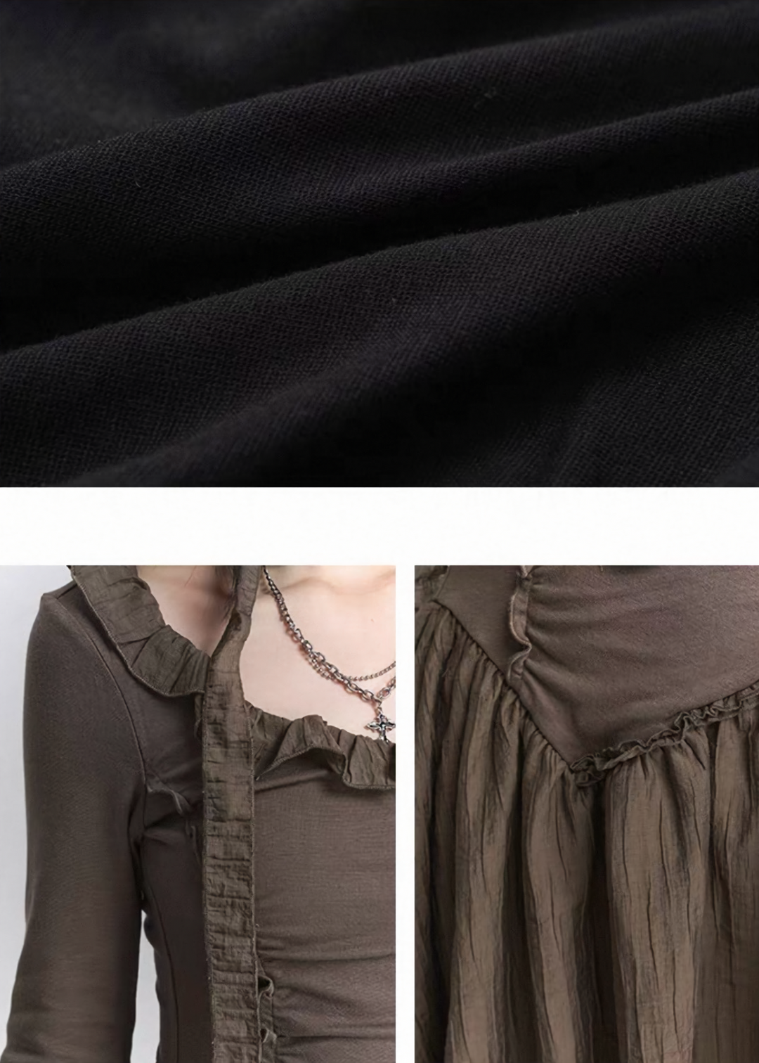 ASYMMETRIC GOTHIC FRILL DRESS / LG1446