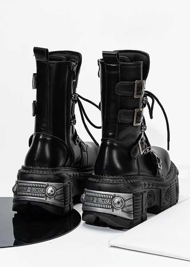 HEAVY SOLE MULTI BELT BOOTS / V1165