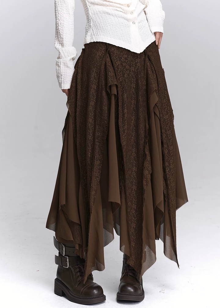 Asym Drape Layer Skirt / LG1434