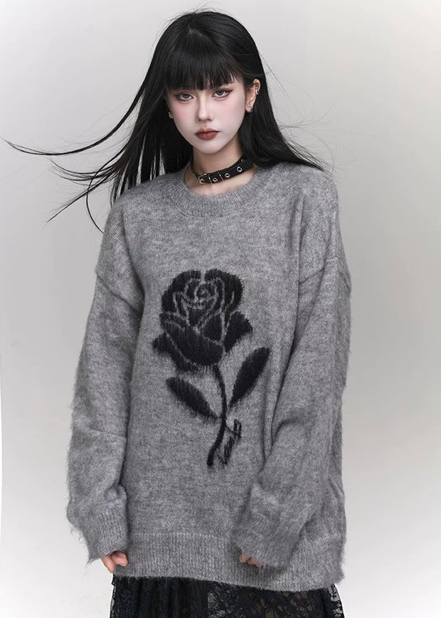 [Same-day delivery] dark girly-rose sweater / LG1153 