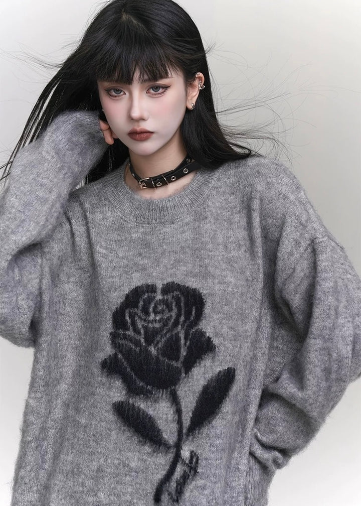 [Same-day delivery] dark girly-rose sweater / LG1153 