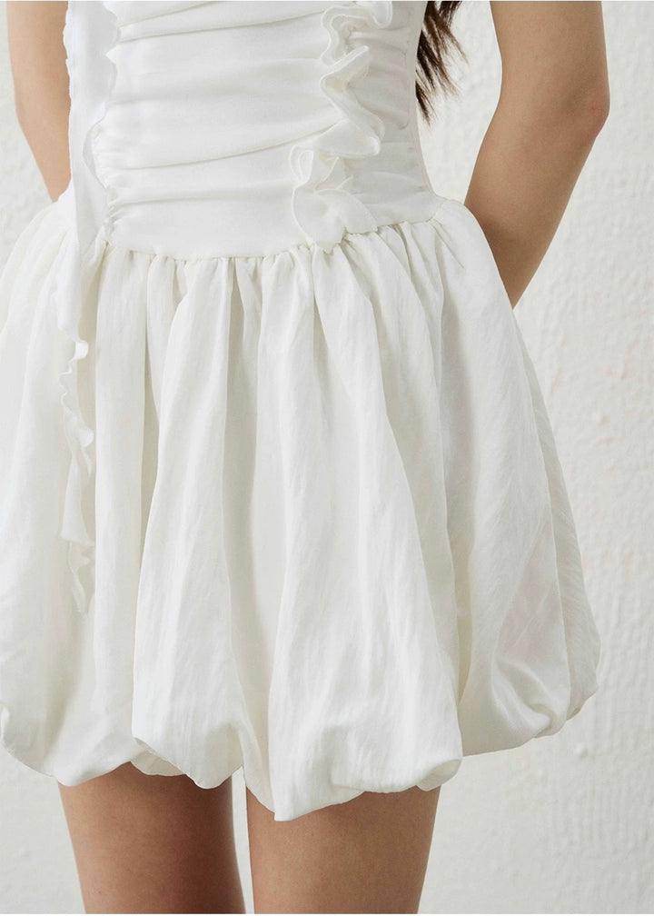 ROSE CHOKER BALLOON MINI DRESS / LG1596