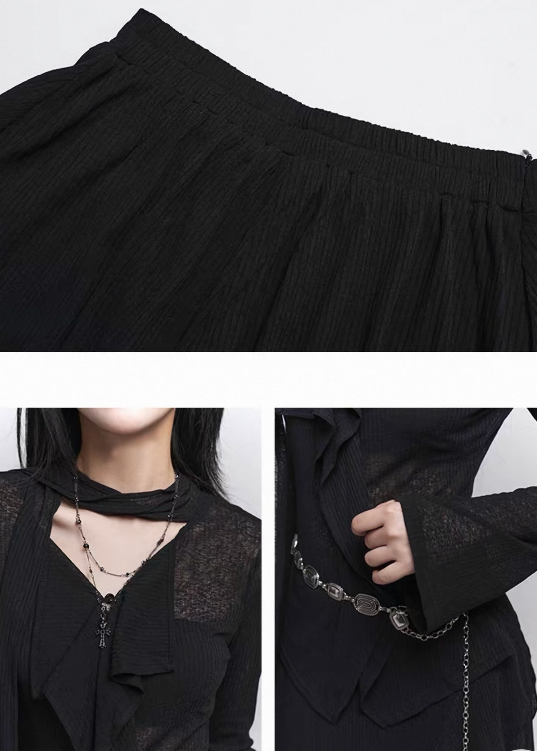 GOTHIC LAYERED TWO-PIECE SET / LG1554