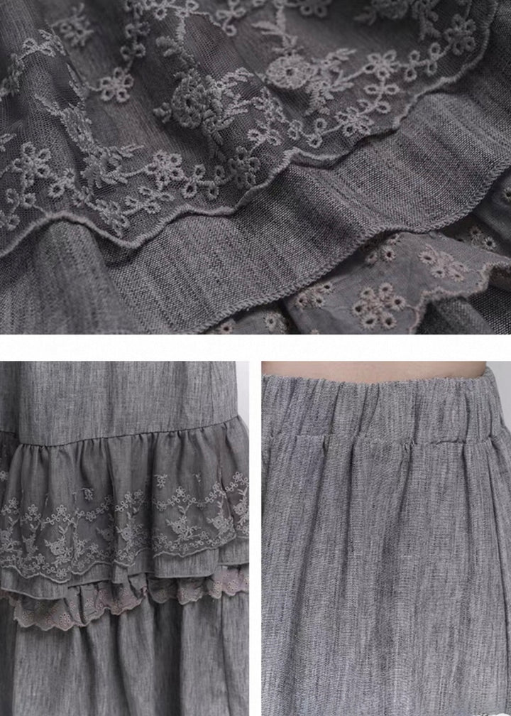 Layered Lace Maxi Skirt / lg1330