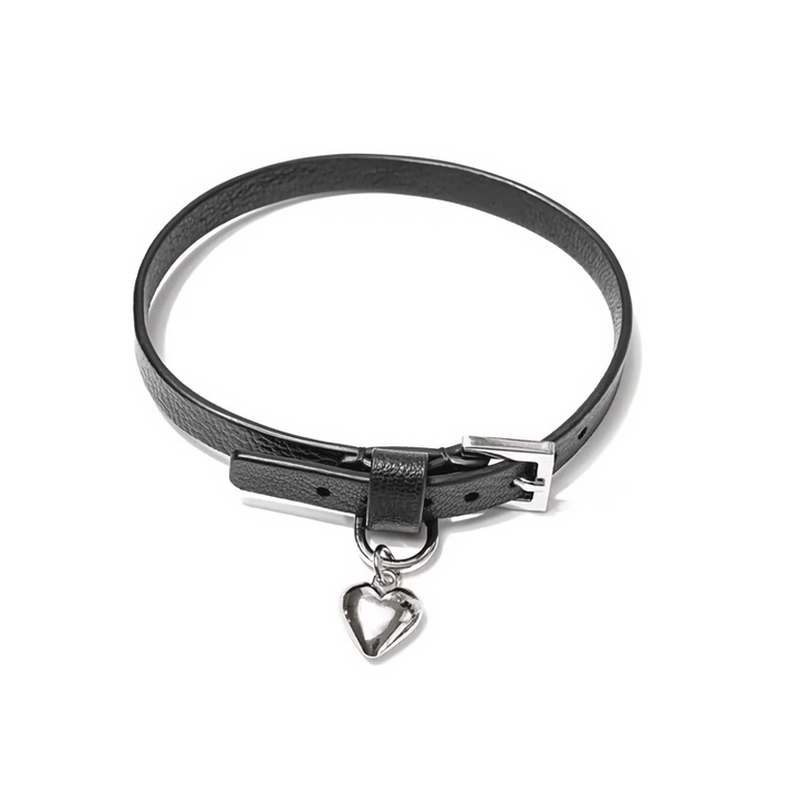 love metal punk rivet choker / a1106