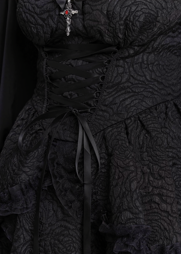 Classic Gothic Mini Dress Set
