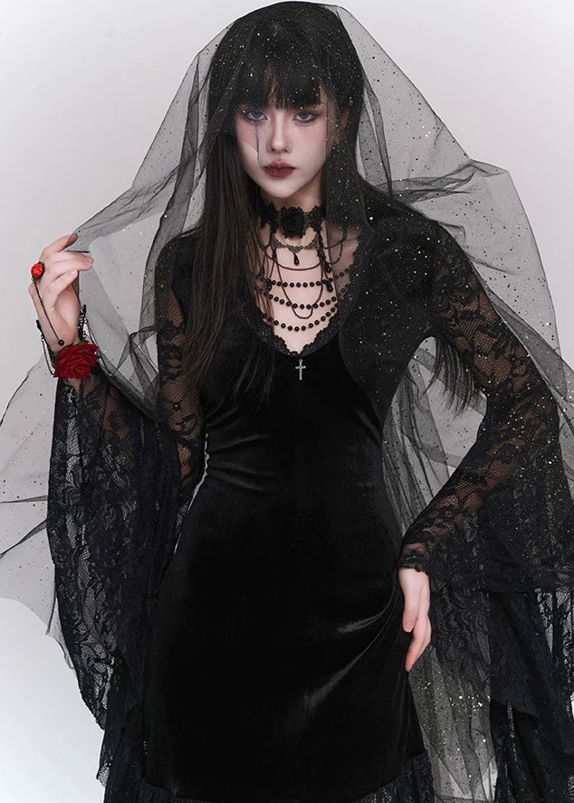 gothic retro velvet dress / LG1209