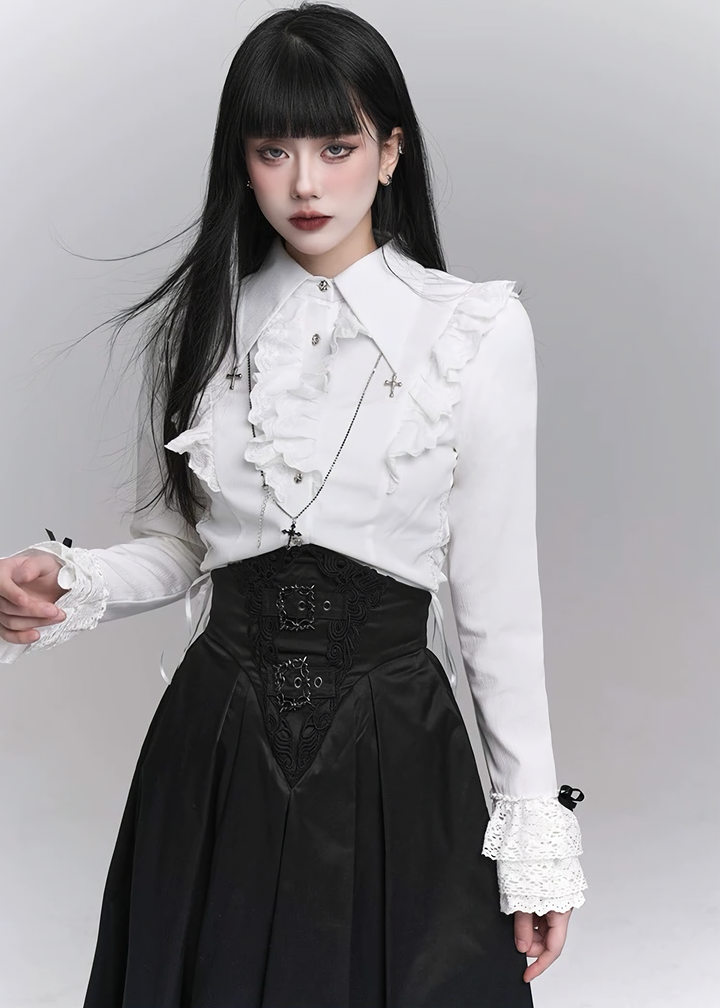 Classic Gothic Long Skirt Set