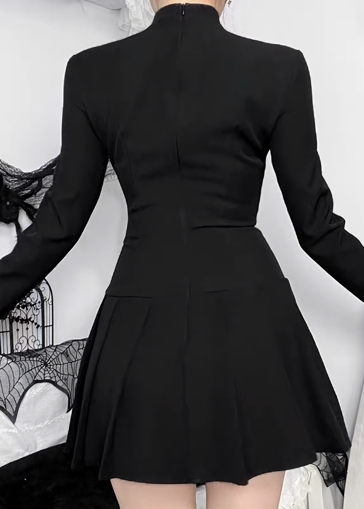 GOTHIC PADLOCK CUTOUT MINI DRESS / LG1733