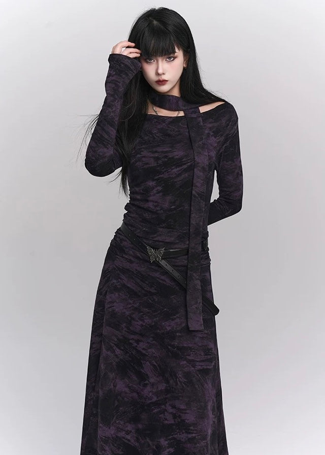 【即日配送】gothic purple dress / LG1175