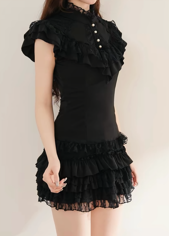 GOTHIC FRILL LACE SETUP / LG1644