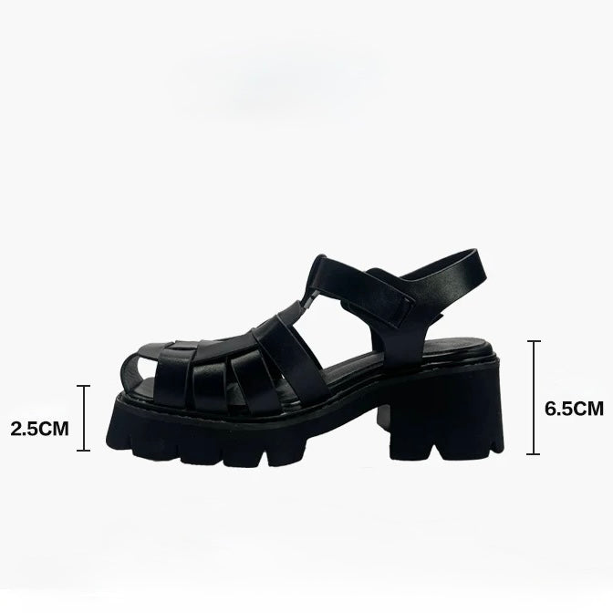 CHUNKY GURKHA PLATFORM SANDALS / V1171