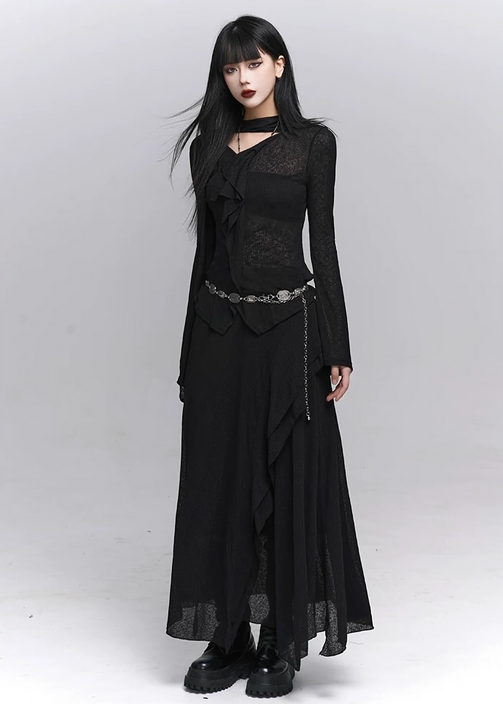 GOTHIC LAYERED TWO-PIECE SET / LG1554