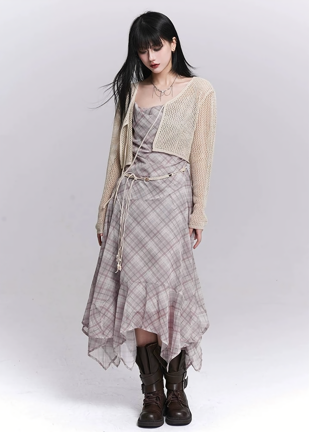 LIGHT MESH SHORT CARDIGAN / LG1546