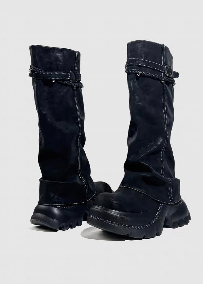 DARK Chain Belt Long Boots / V1184