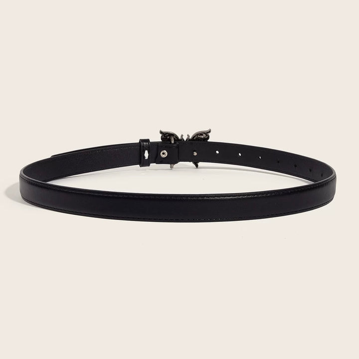 Butterfly motif buckle belt / a1122