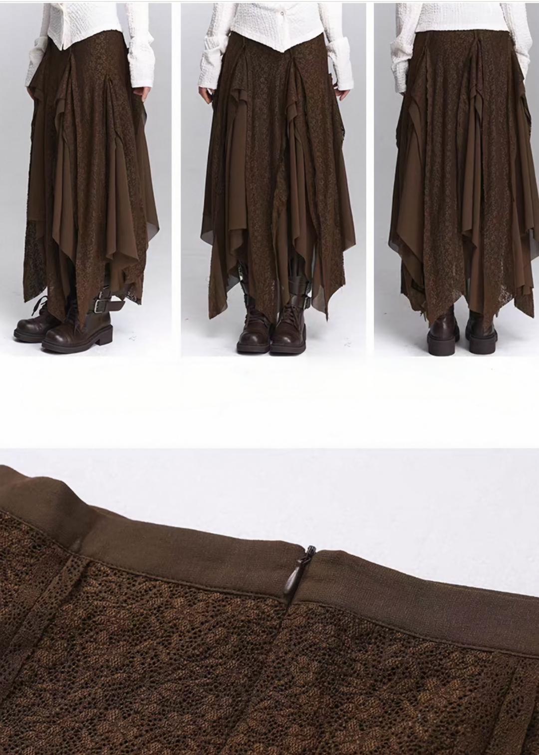 Asym Drape Layer Skirt / LG1434