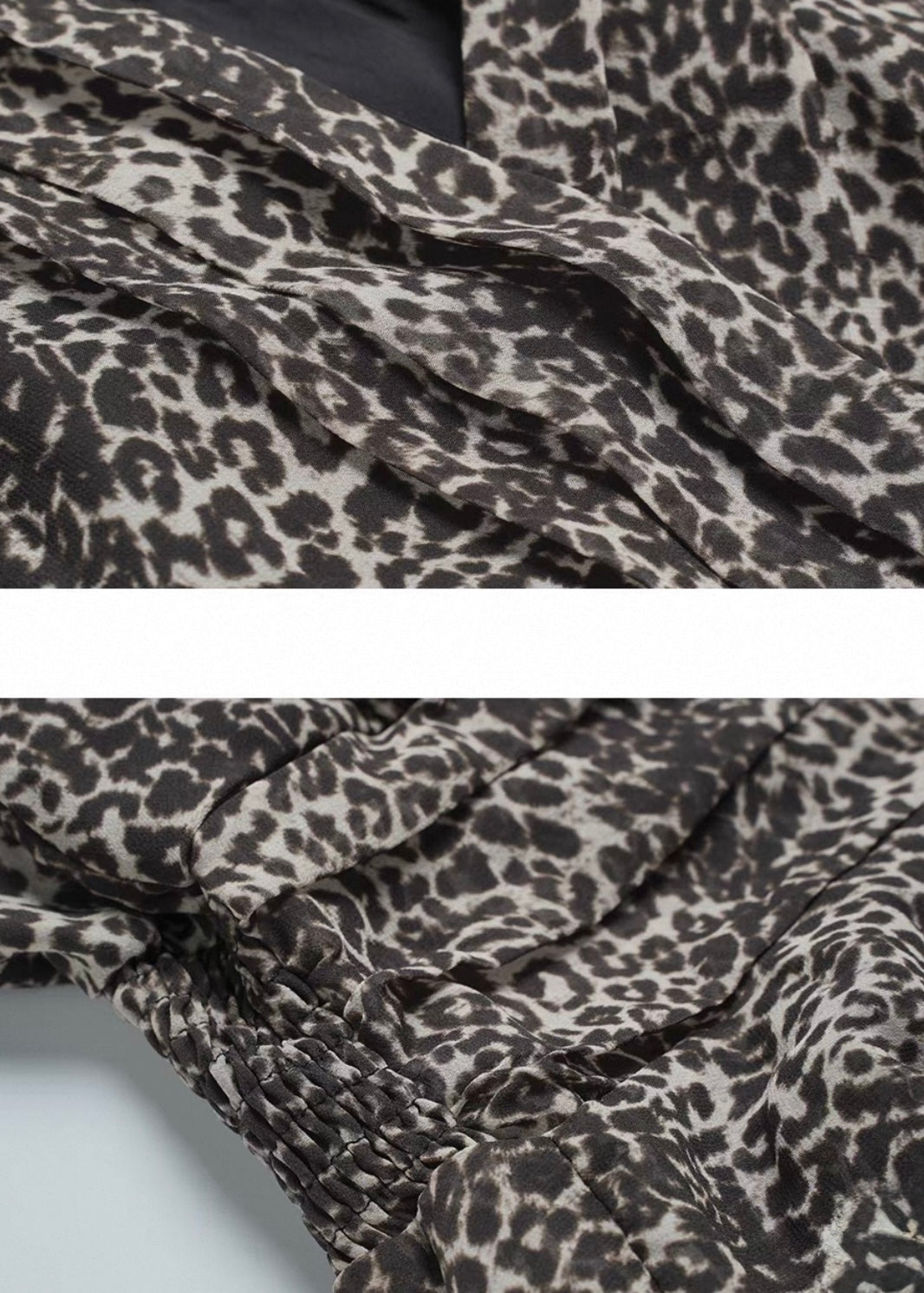 LEOPARD BOW TIERED MINI DRESS / LG1719