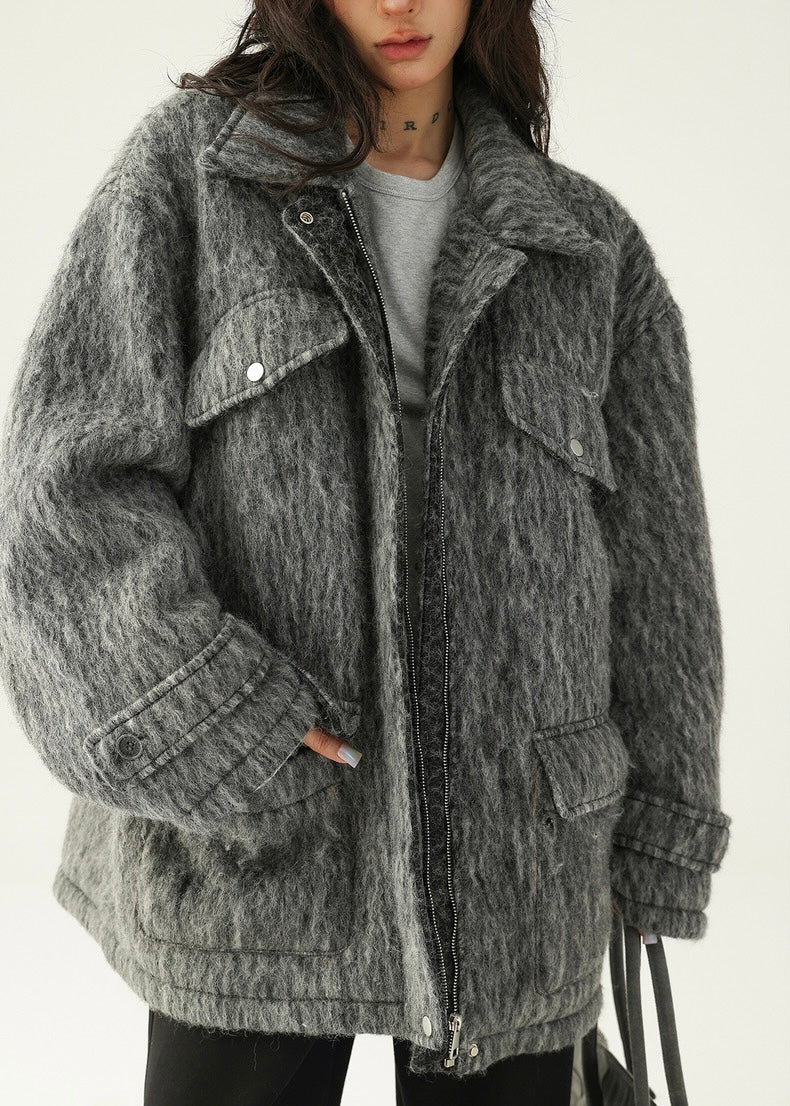 wool padded coat padded jacket / AS1170