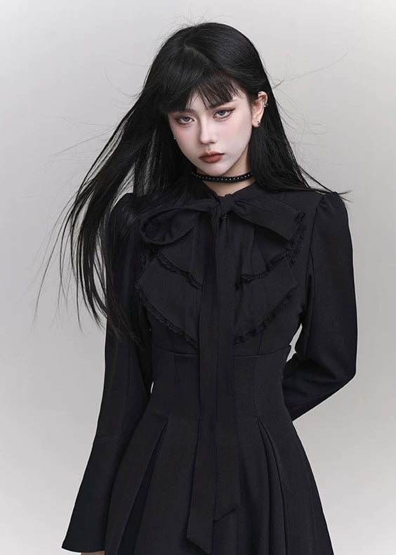 【당일 배송】dark girly long dress / LG1176 