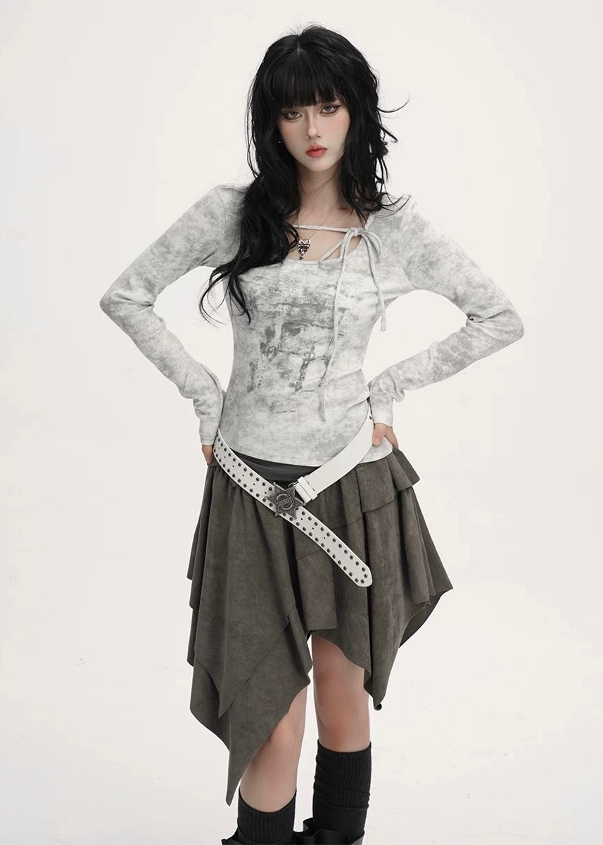 Fake Layered String Tops / LG1396