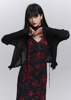 see-through blouse cardigan / LG1276_e4r