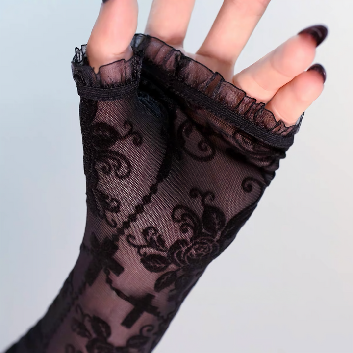 GOTHIC ORNAMENT LACE ARM COVER / V1176