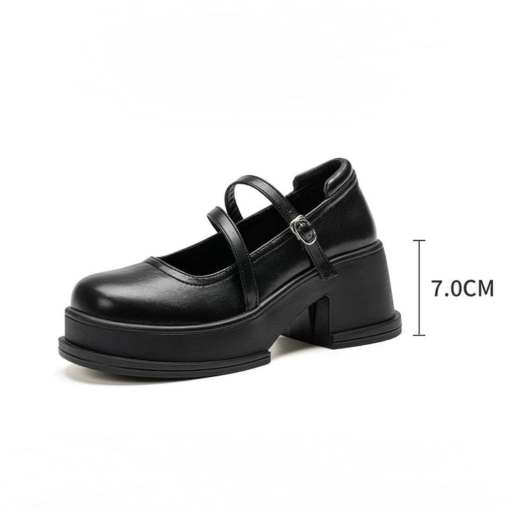 CROSS STRAP PLATFORM SHOES / V1159