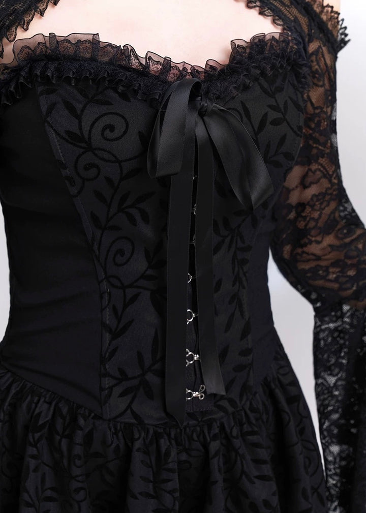 Tube top gothic mini dress / LG1138 