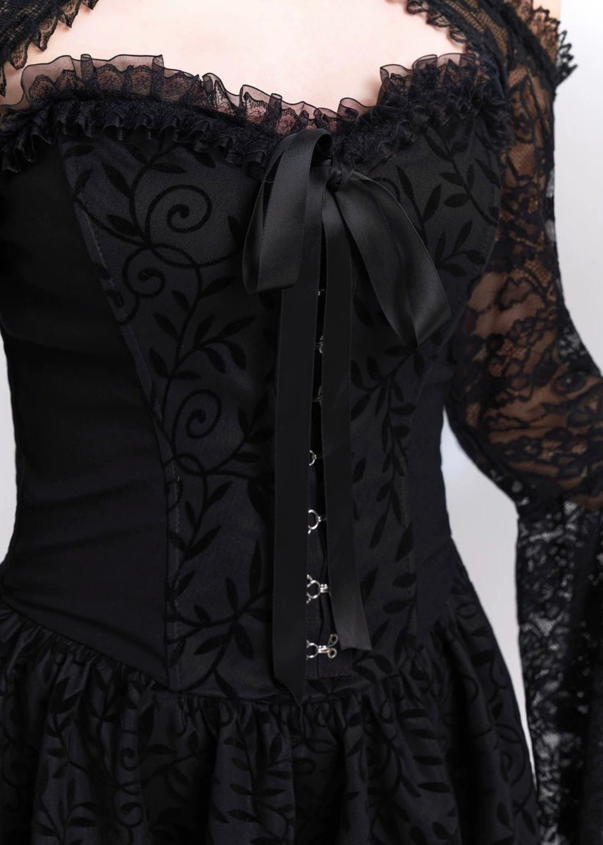 Tube top gothic mini dress / LG1138