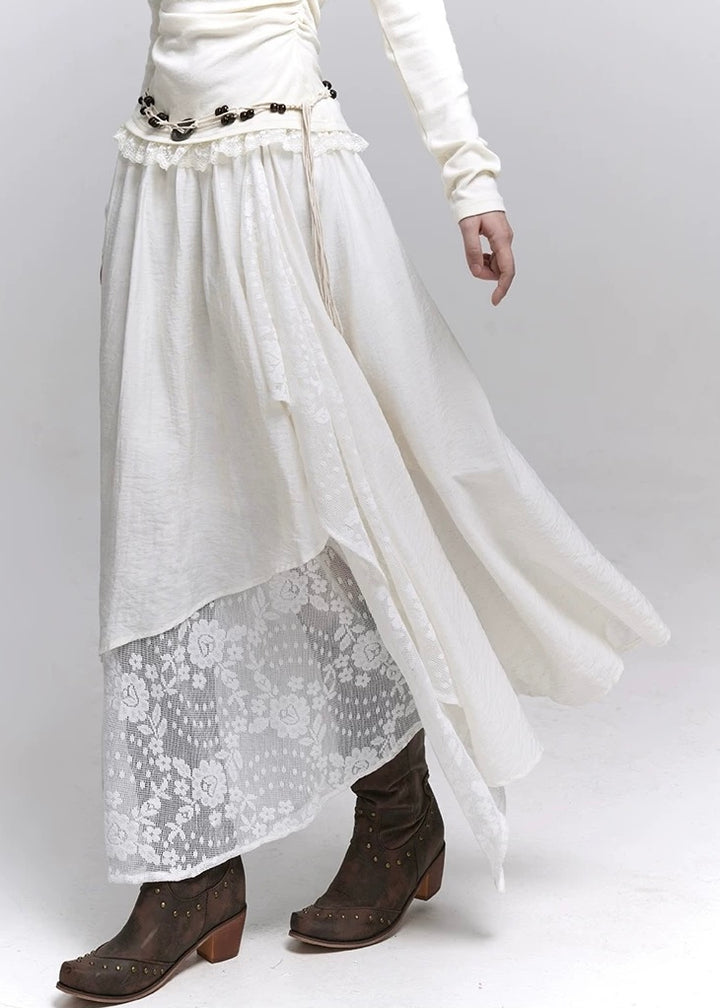 Dual Layer Lace Skirt/lg1349 