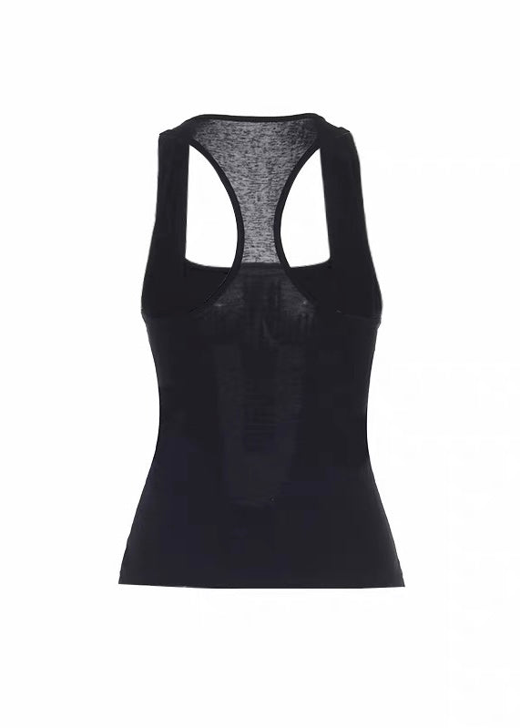 DARK STUD CROSS DRAPE TANK TOP / LG1633