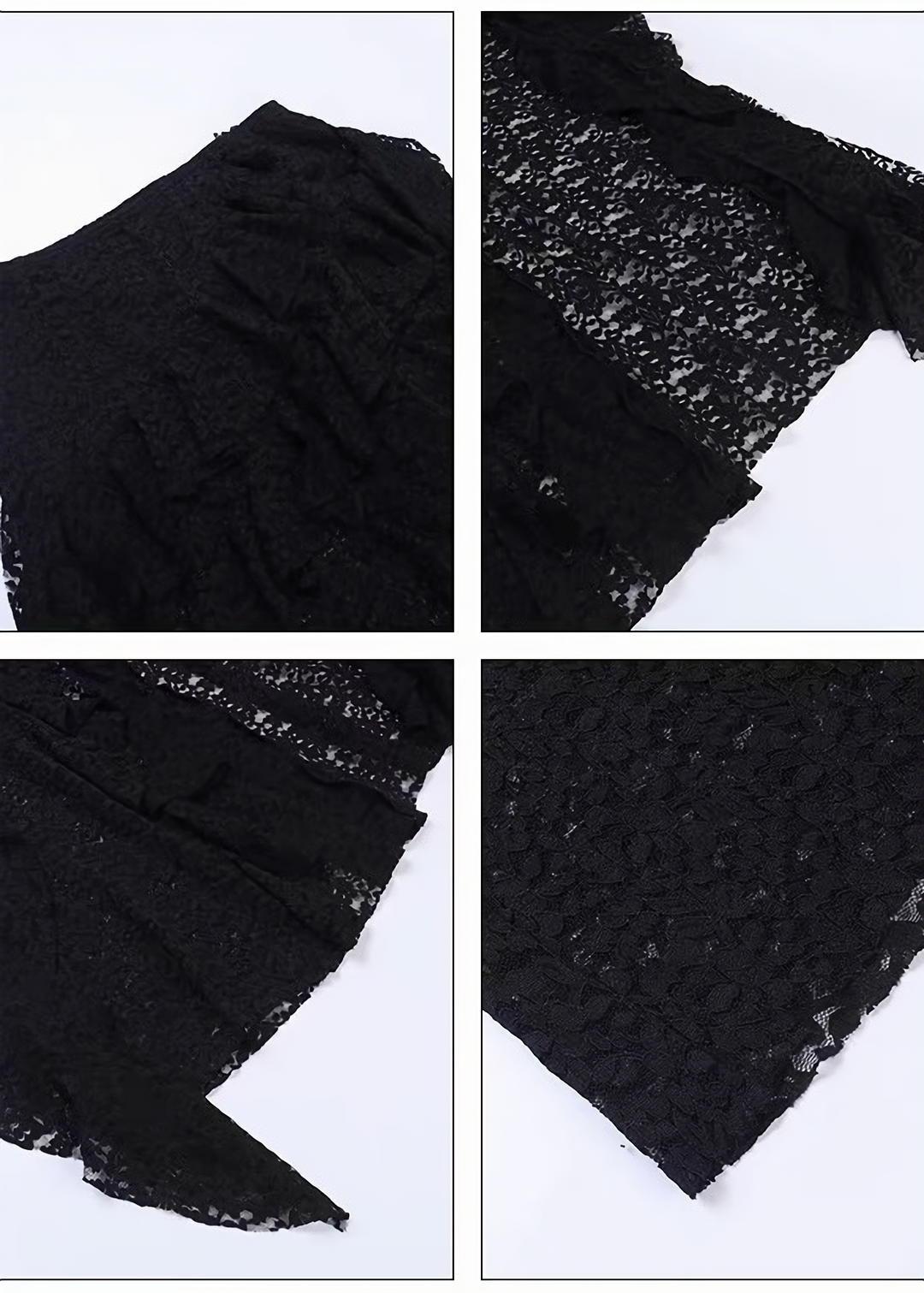 GOTHIC LACE OFF-SHOULDER TOPS &amp; SKIRT / LG1699