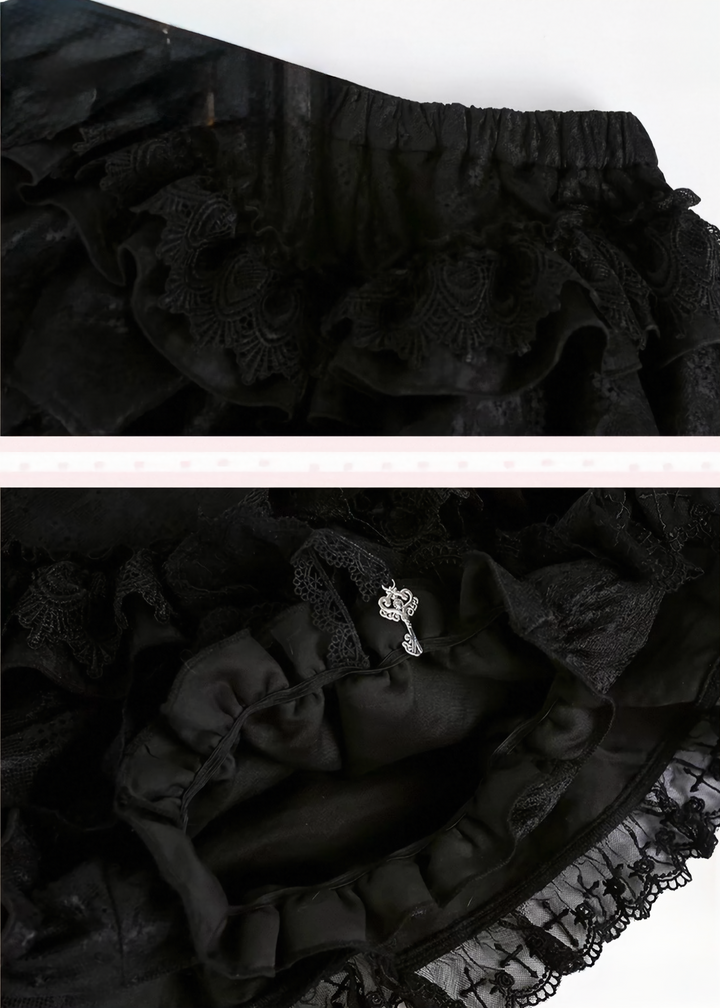 DARK DOLLY LACE SETUP &amp; GOWN / LG1647