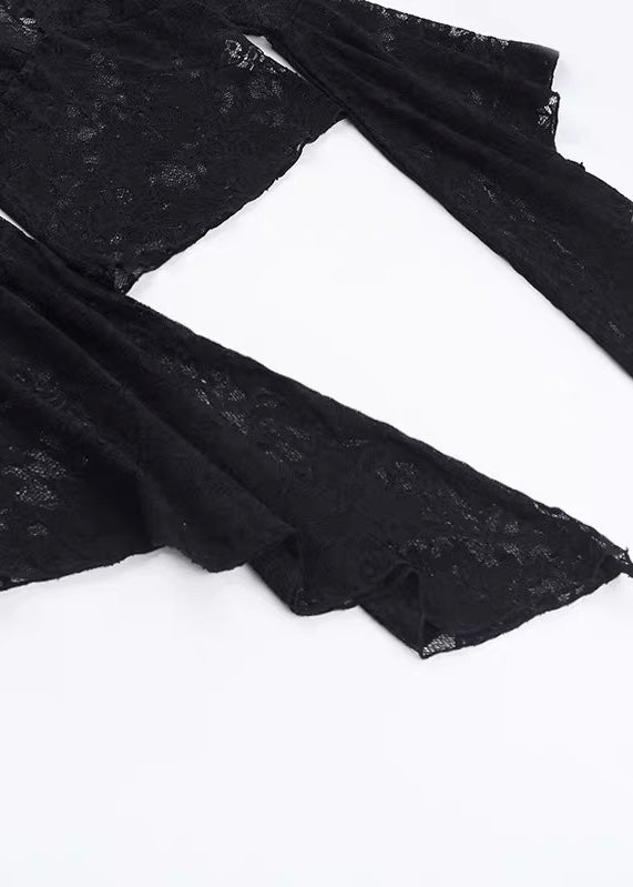 GOTHIC LACE FLARE SLEEVE TOP / LG1570