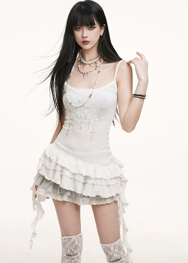 Ruffled hem camisole / lg1263