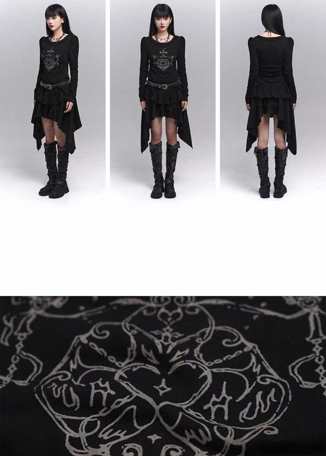 Mystic Symbol Long Sleeve Top / lg1362