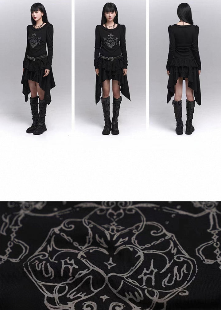 Mystic Symbol Long Sleeve Top / lg1362