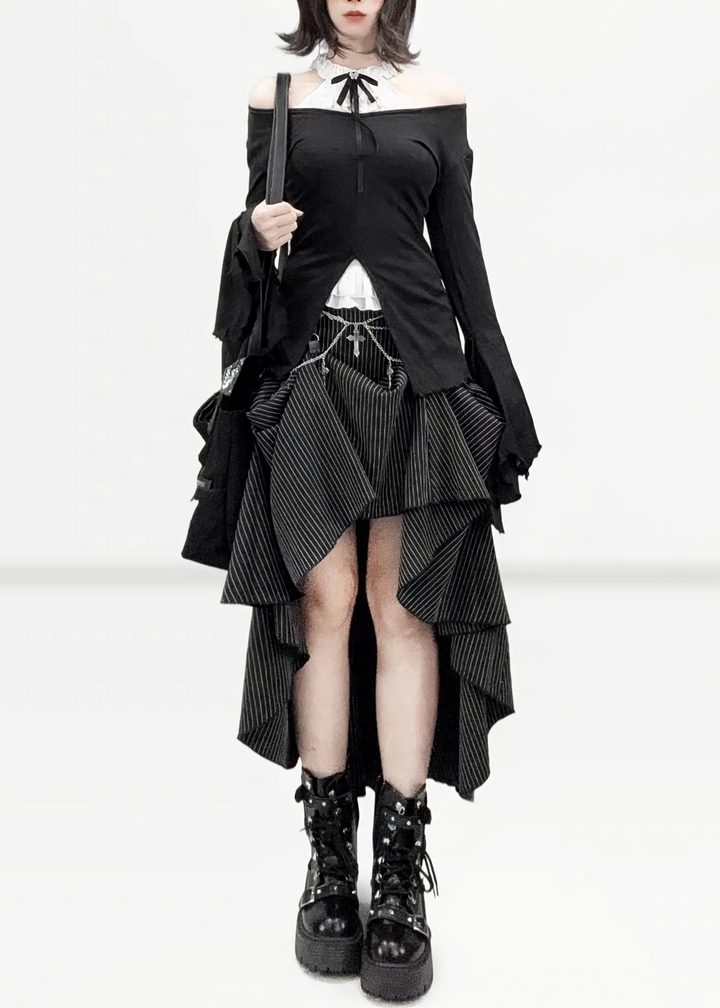 DARK LAYERED GOTHIC TOPS / LG1695