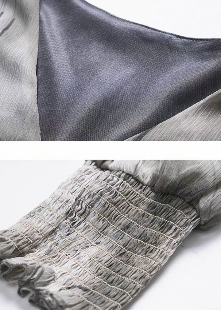 SHEER MARBLE FLOW DRESS / LG1544