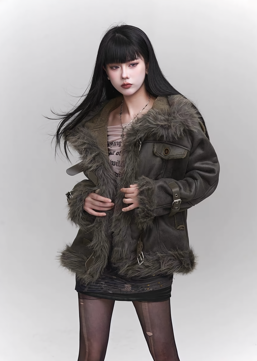 fleece fur jacket / LG1162