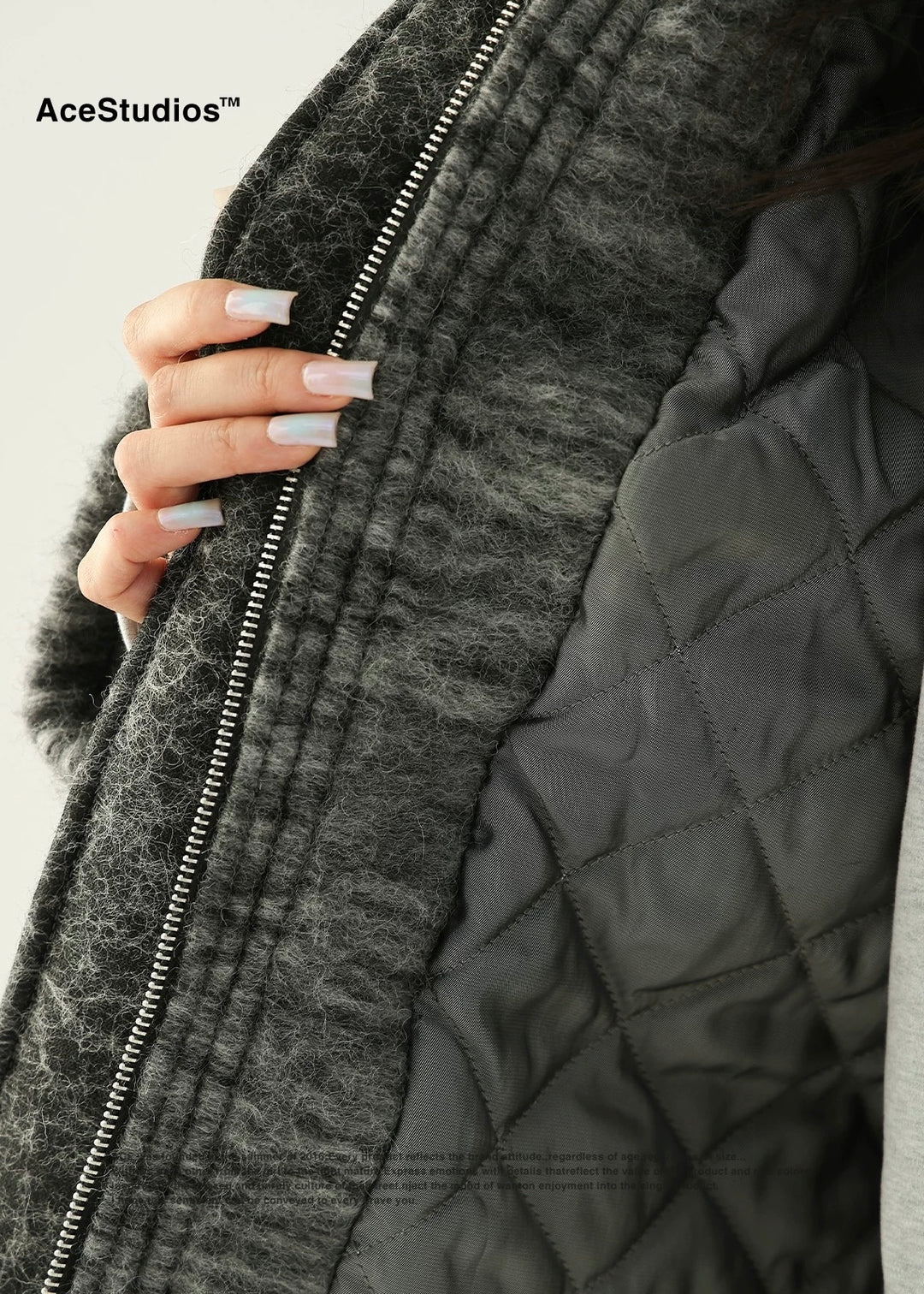 wool padded coat padded jacket / AS1170