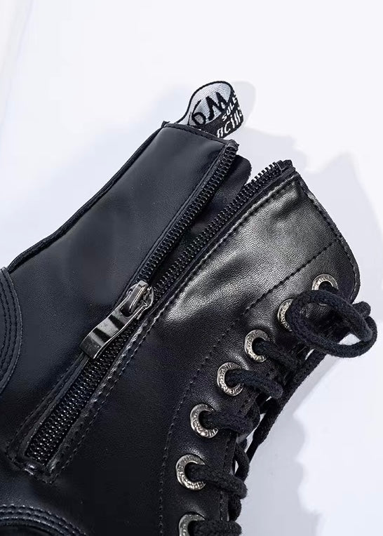 HEAVY SOLE LACE-UP BOOTS / V1166